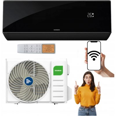 KAISAI PRO HEAT+ 3,5 kW Černá – Zboží Dáma