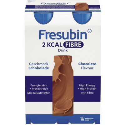 FRESUBIN 2 KCAL FIBRE DRINK PŘÍCHUŤ ČOKOLÁDOVÁ POR SOL 4X200ML – Hledejceny.cz