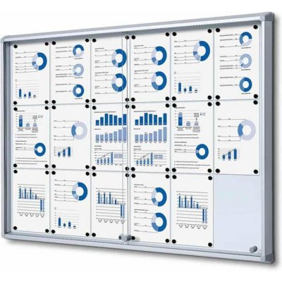 A-Z Reklama CZ Informační Vitrína s posuvnými dvířky s protipožární certifikací, SCSL18xA4 - pro 18 x A4 – Zboží Živě