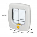 Ferplast Swing 3B Dvířka hnědá 22 x 25 cm – HobbyKompas.cz