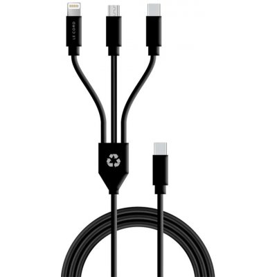 Le Cord LC1392 USB-A 3 in 1 multi, 1,2m, černý – Zboží Mobilmania