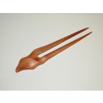 Dřevěná jehlice do vlasů dvojitá, kroucená SP5Z – Zboží Dáma