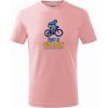 Dětské tričko Život je příliš krátký, aby se trávil v provozu tričko dětské bavlněné růžová