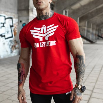 Ultrasoft tričko Iron Aesthetics červené červená
