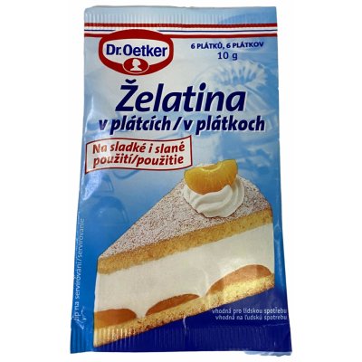 Dr.Oetker želatina v plátcích 10 g – Sleviste.cz