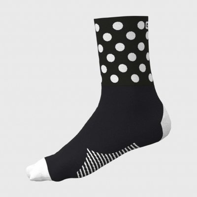 Alé Cyklistické ponožky klasické BUBBLE černá/bílá – Zboží Mobilmania