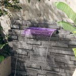 vidaXL Přelivový vodopád s RGB LED osvětlením nerez 60 cm – HobbyKompas.cz