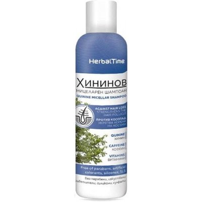 Herbal Time Micelární šampon s chininem a kofeinem 200 ml
