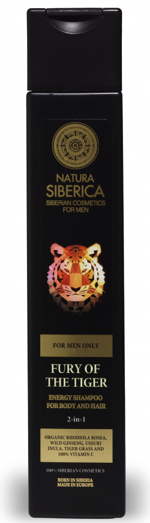 Natura Siberica Men energizující šampon na vlasy i tělo Fury of the Tiger 250 ml