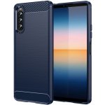 Pouzdro Carbon Sony Xperia 10 IV modré – Zboží Mobilmania