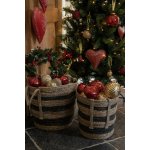 Clayre & Eef Zlatá vánoční skleněná ozdoba koule s vroubky Ø 9*10 cm – Hledejceny.cz