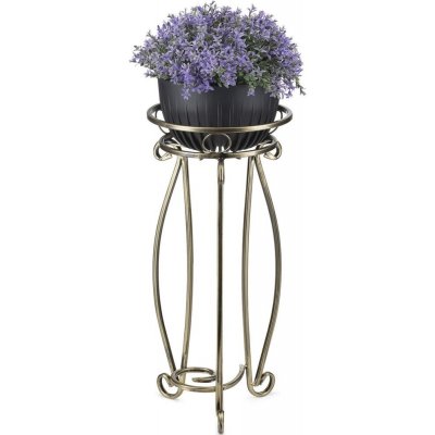 HowHomely Stojan na květiny 62x28 cm zlatá DD0557 – Zboží Dáma