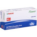 Batist Flower Nitrilové nepudrované modré 100 ks – HobbyKompas.cz