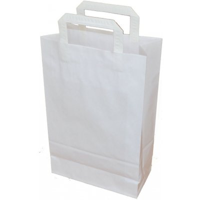 Tašky papírové kraft plochá ucha - 220 x 100 x 350 mm 320645 – Zboží Mobilmania