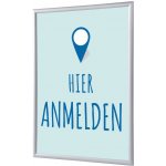 Jansen Display Set klaprámu A1, Přihlášení, modrý, německy, 625 x 872 mm – Hledejceny.cz