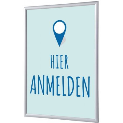 Jansen Display Set klaprámu A1, Přihlášení, modrý, německy, 625 x 872 mm – Hledejceny.cz