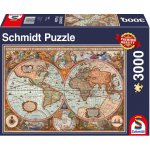 Schmidt Historická mapa světa 3000 dílků – Zboží Mobilmania