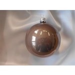 Velká vánoční koule 4 ks světle hnědá lesklá – Zboží Mobilmania