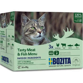 Bozita Feline maso a ryba v želé 48 x 85 g