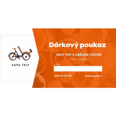 Sapa Trip zážitek s obědem v Pražské Tržnici Sapa Varianta: Elektronický poukaz – Zboží Dáma