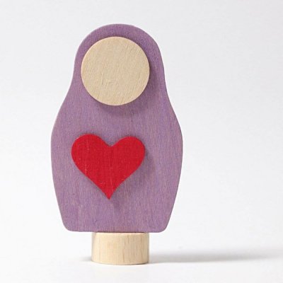 Grimm's Dekorativní figurka Srdce - Matryoshka – Zboží Dáma