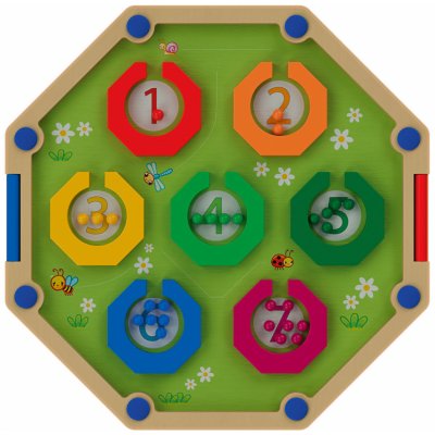 Montessori Playtive Dřevěná výuková hra - počítání (magnetický labyrint) – Zbozi.Blesk.cz