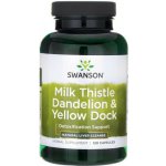 Swanson Milk Thistle Dandelion & Yellow Dock 120 kapslí – Hledejceny.cz