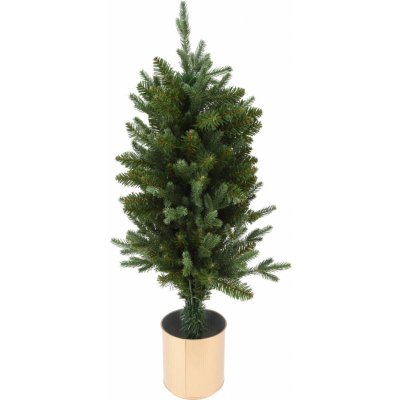 Home Styling Collection Umělý vánoční stromek ve zlatém květináči 90 cm – Hledejceny.cz