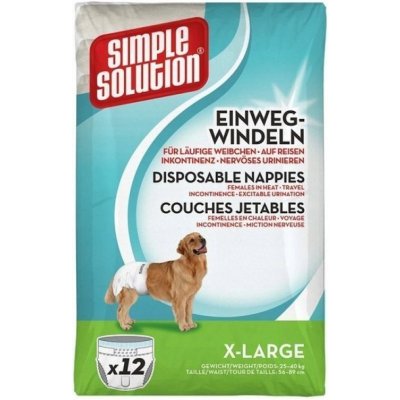 Simple Solution Plenkove kalhotky pro psy XL 12 ks – Zboží Mobilmania