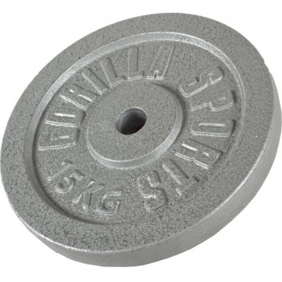 Gorilla Sports litinový 15 kg 326 mm – Hledejceny.cz