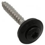 Vrut s podložkou 15 mm 4,5x35 mm RAL 9005 černá – Hledejceny.cz