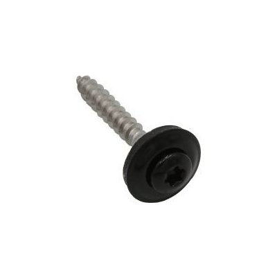 Vrut s podložkou 15 mm 4,5x35 mm RAL 9005 černá – Hledejceny.cz