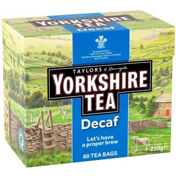 Yorkshire Čaj Tea Decaf Tea bags bez kofeinu 80