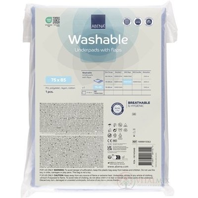 ABENA Washable pratelná podložka se záložkami 75x85 cm 1 ks – Zboží Mobilmania