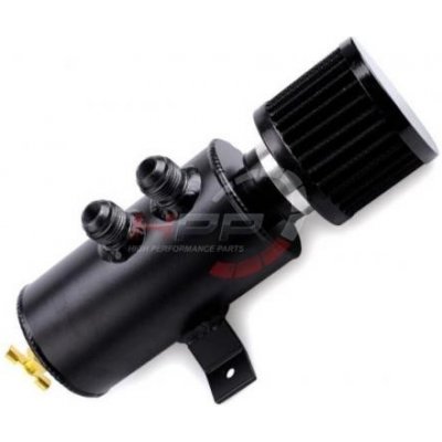 Oil catch tank - 2x vývod + 1x filtr - objem 0,75l – Sleviste.cz