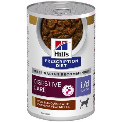 Hill’s Prescription Diet Adult Dog I/D Low Fat Digestive Care Stew Chicken & Vegetables 24 x 354 g