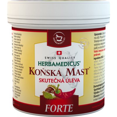 Herbamedicus Koňská mast forte hřejivá 250 ml – Hledejceny.cz