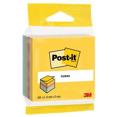 3M POSTIT Samolepicí blok poznámkových lístků, 51 × 51 mm, 400 listů, v blistru, 3M POST-IT, ultra barvy 7100172400 – Hledejceny.cz