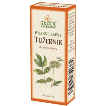 Grešík bylinné kapky Tužebník 40% líh 50 ml