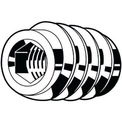 Závitová vložka s vnitřním šestihranem typ SK Ocel Pozinkované M10X25 – Hledejceny.cz