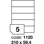 Rayfilm R0100.1120A samolepící 210x59,4mm bílé 100 listů – Hledejceny.cz