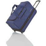 Travelite Basics Wheeled duffle L Navy/orange 98 l – Zboží Mobilmania