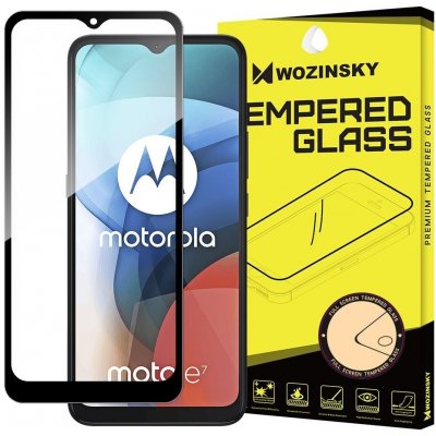 Wozinsky Super silné Full Glue tvrzené sklo přes celou obrazovku s rámečkem Case Friendly Motorola Moto E7 - černé A1-99141 – Zboží Živě