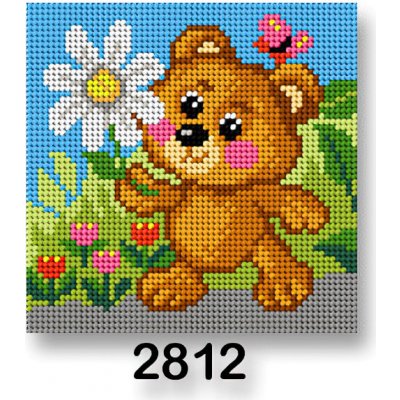 VTC Vyšívací předloha 70244 2812 medvídek 1 zelená 15x15cm – Zboží Dáma