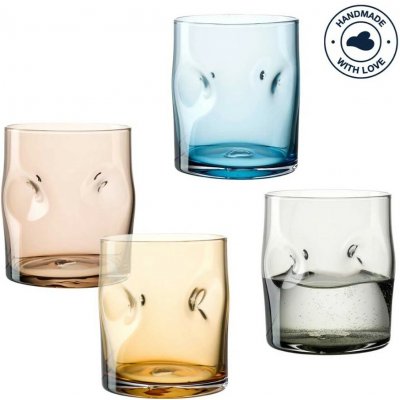 Leonardo Sklenice na pití VESUVIO barevné 4 x 300 ml – Zboží Dáma