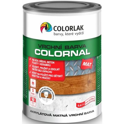 Colorlak Colornal mat 2,5 l bílá – Hledejceny.cz