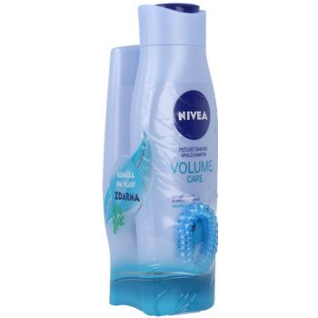 Nivea Šampon 250 ml + kondicionér 200 ml Volume Care + gumička dárková sada