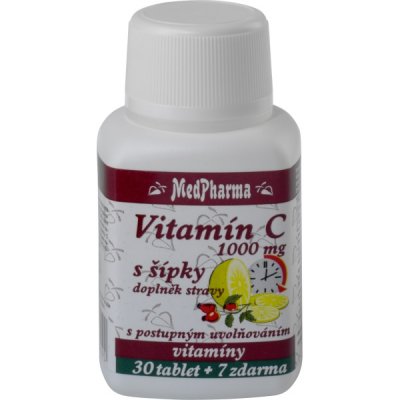 MedPharma Vitamín C 1000 mg s šípky 37 tablet