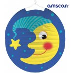 Amscan Závěsný lampion kulatý modrý měsíc – Zboží Dáma