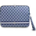 DKNY PU Leather Checkered Pattern and Stripe Obal na Notebook 13/14" Blue, DKCS14PVSHLB – Zboží Živě